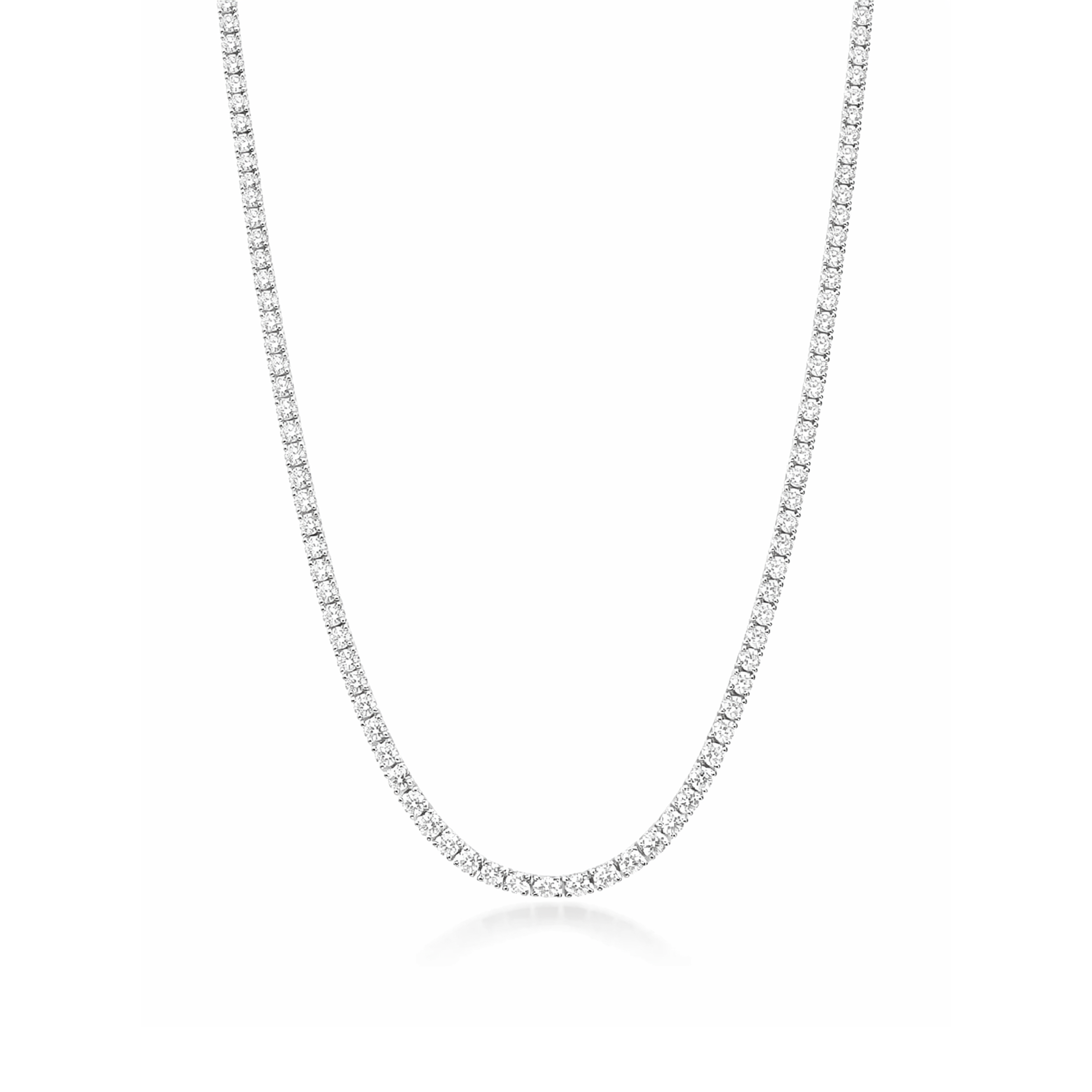 Diamond Tennis Necklace 3mm – Majestic New York