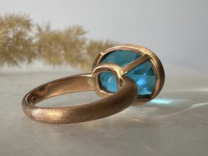 Swiss Blue Topaz Ring
