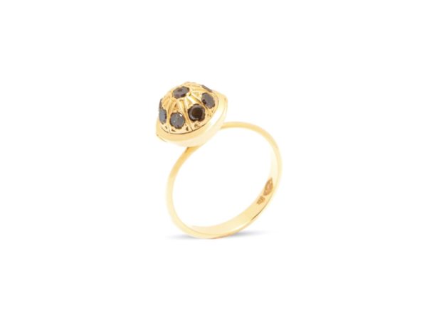 Brown Diamonds Large Sphere Ring