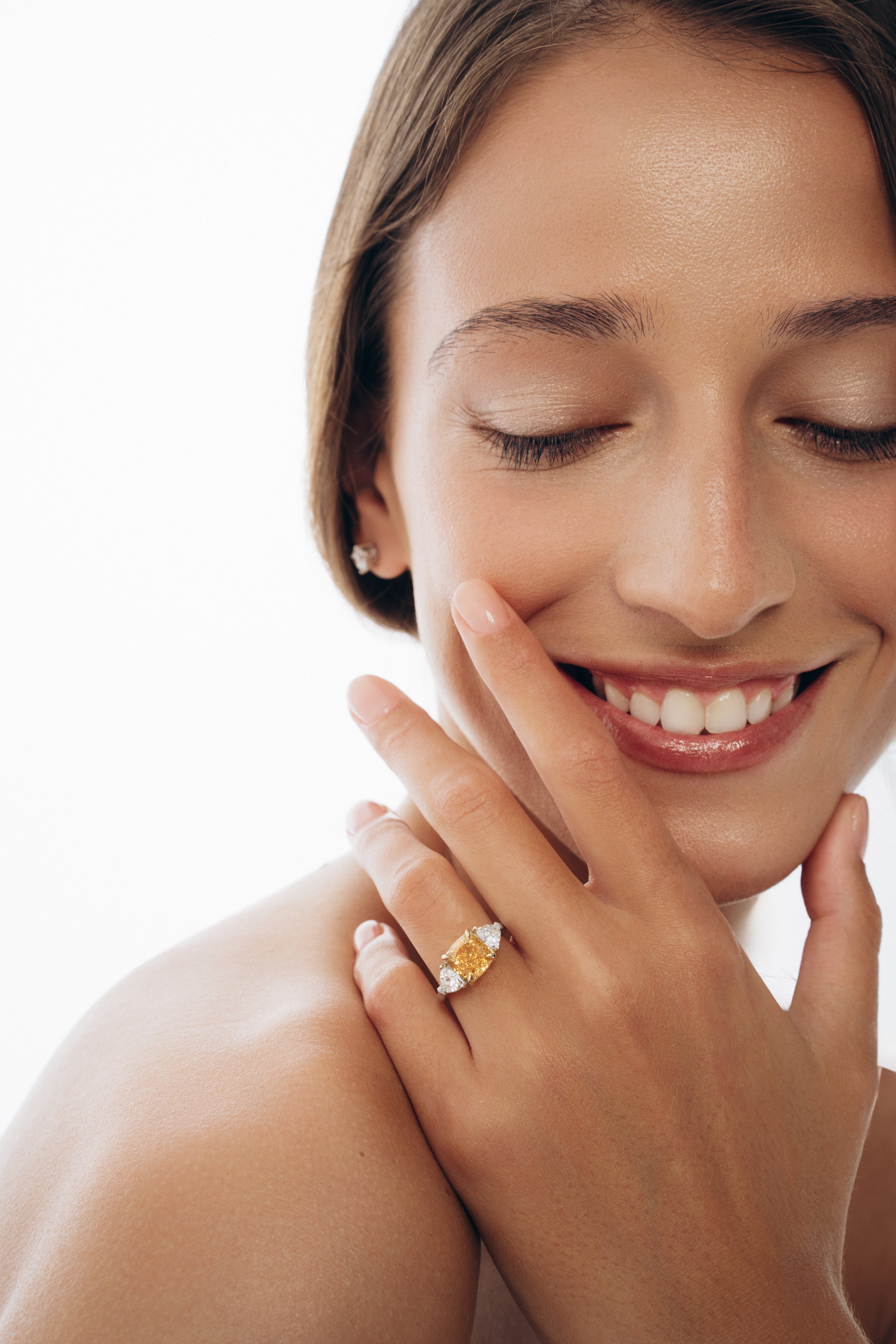 Tina 3.69 ct Yellow Diamond Promise Ring