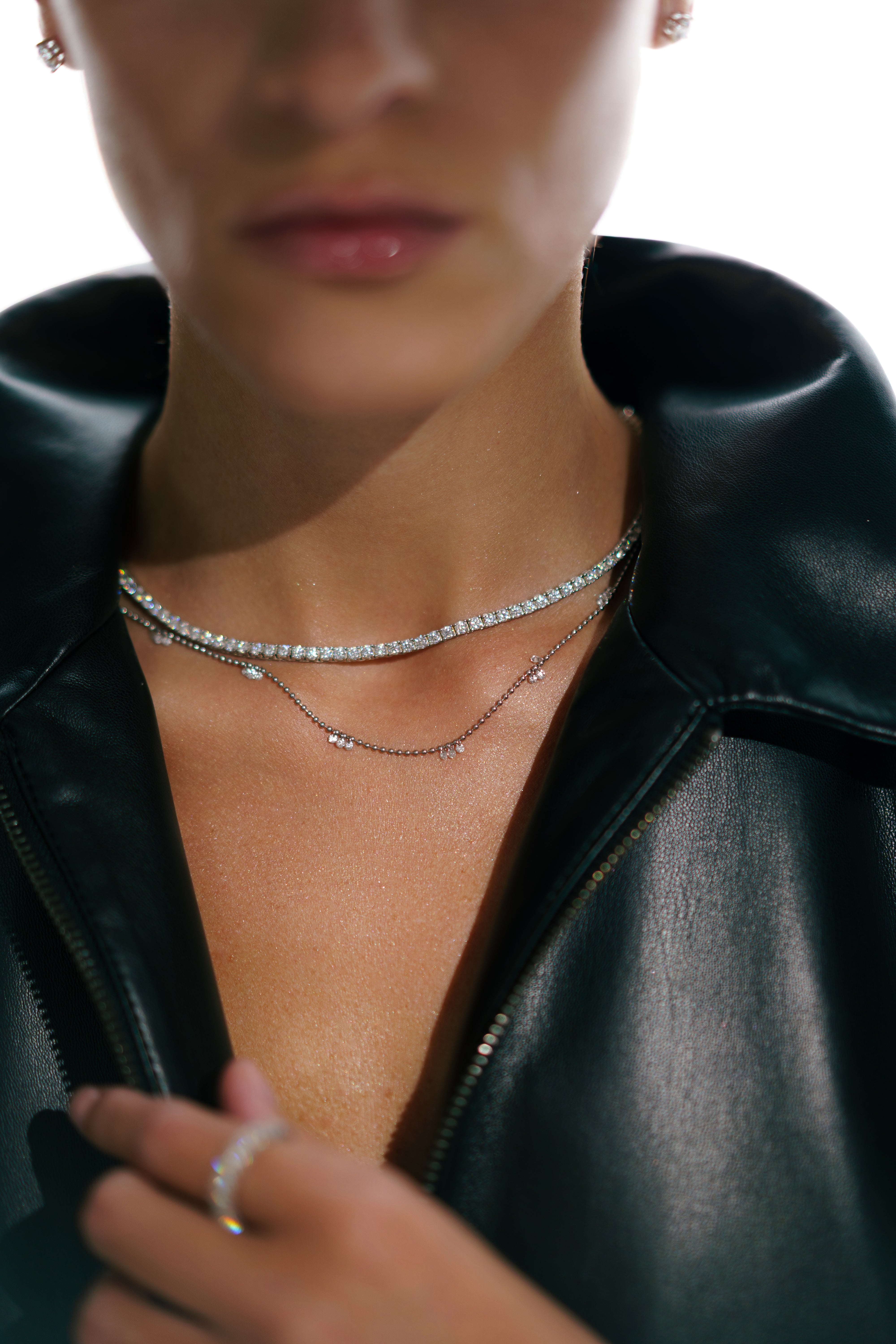 Diamond Tennis Necklace 3mm – Majestic New York