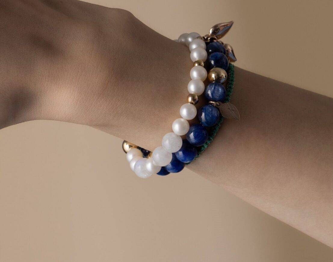 Moonstone Pearls Bracelet