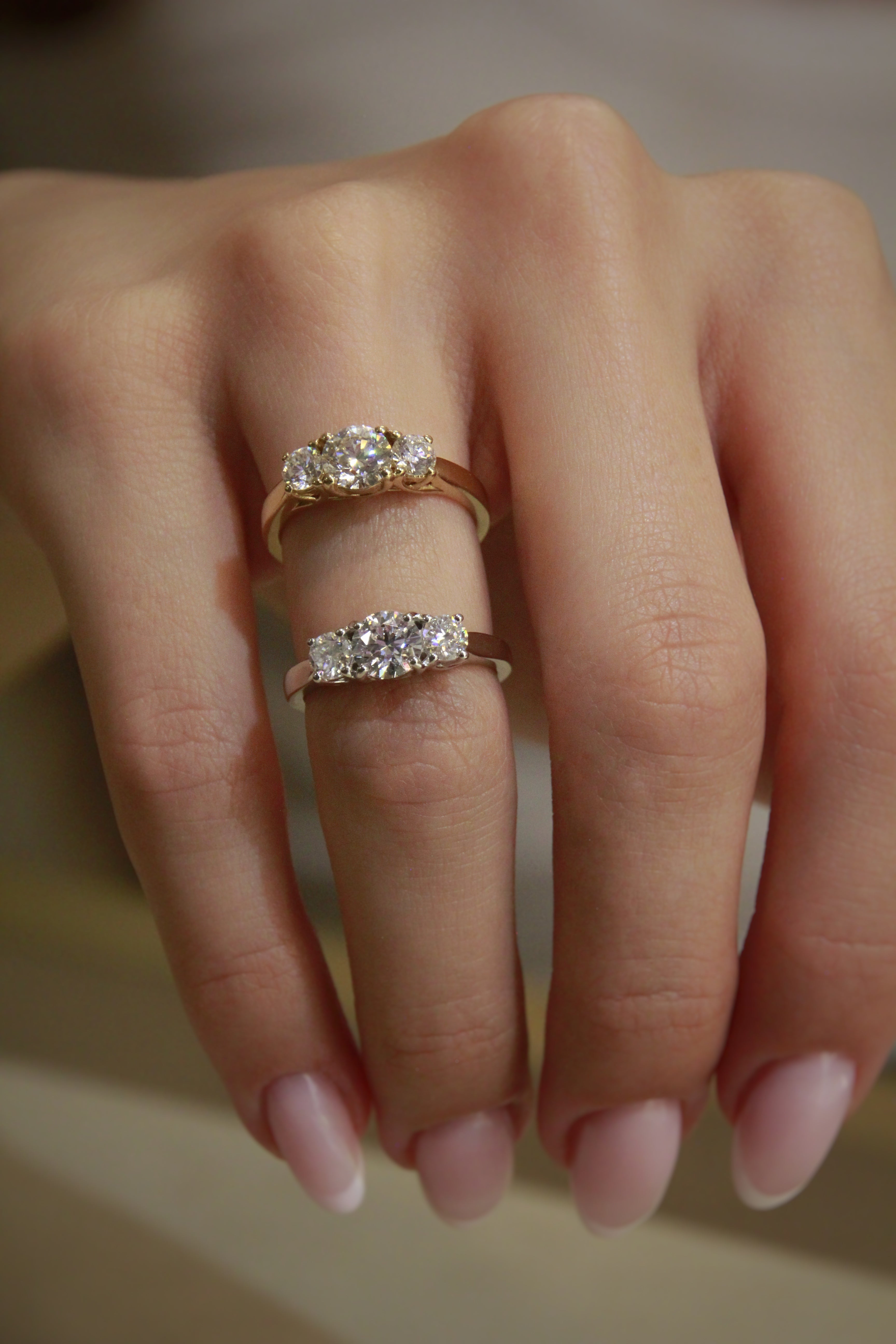 1.35 ctw Diamond Trinity Ring