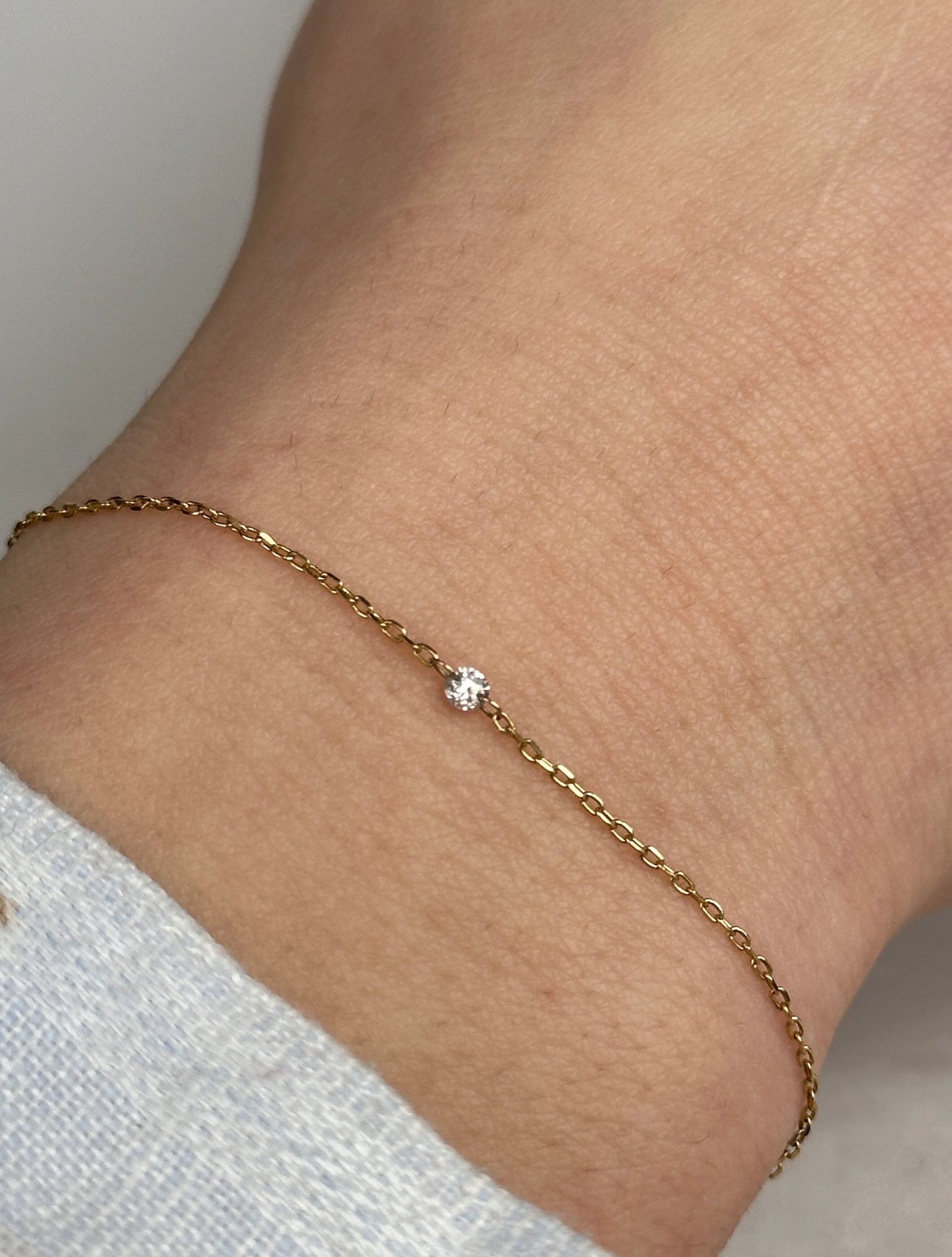 Solitaire Diamond Bracelet