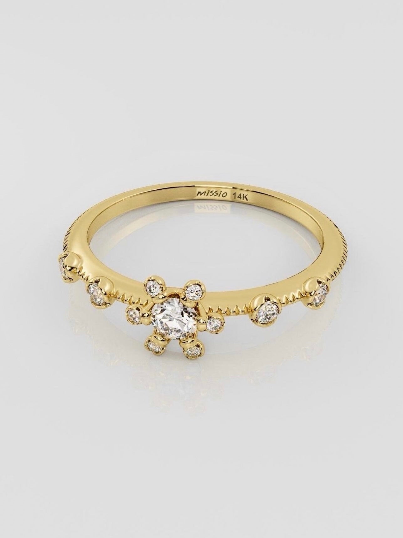 Flower Cluster Diamond Ring