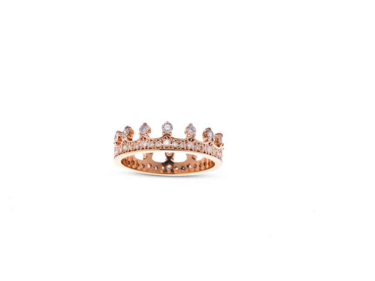 White Diamonds Crown Ring