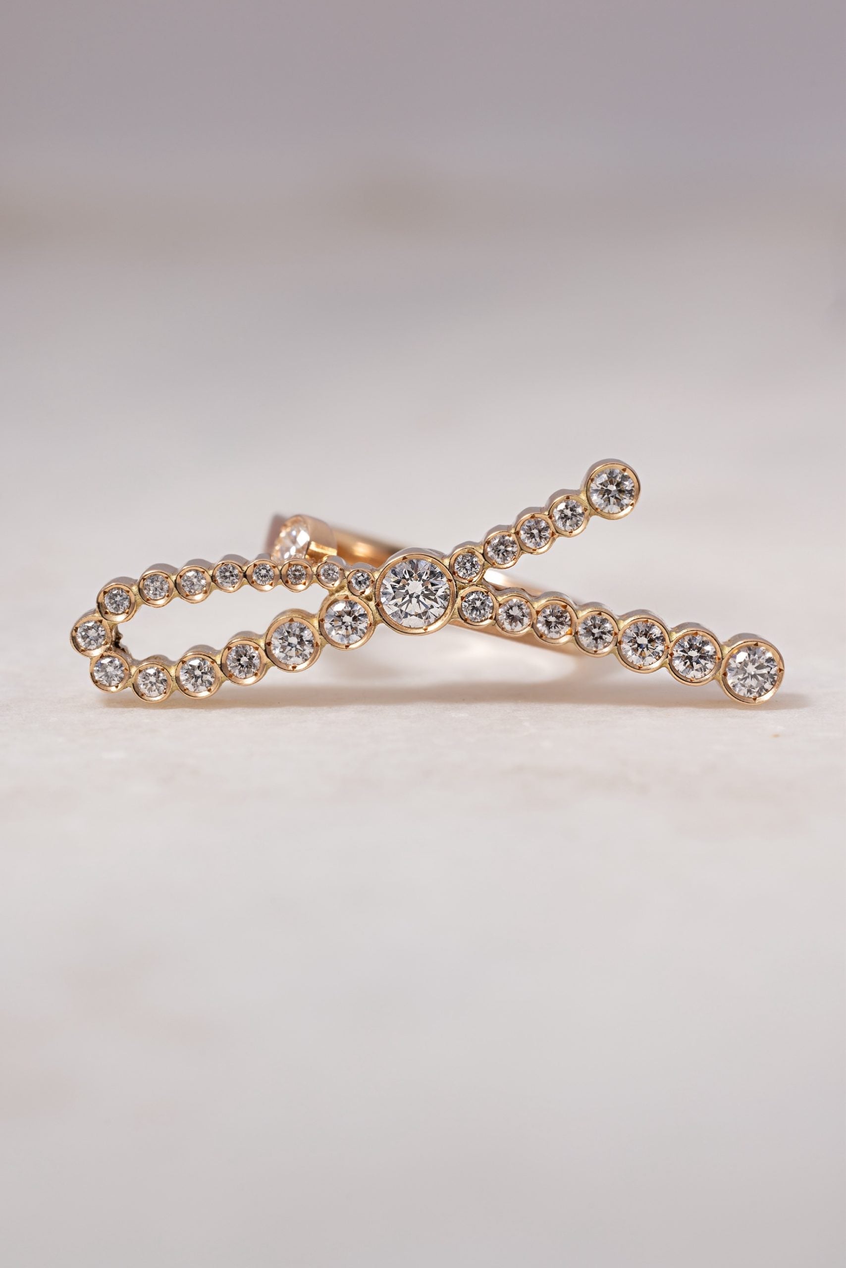 Diamond Bow Ring