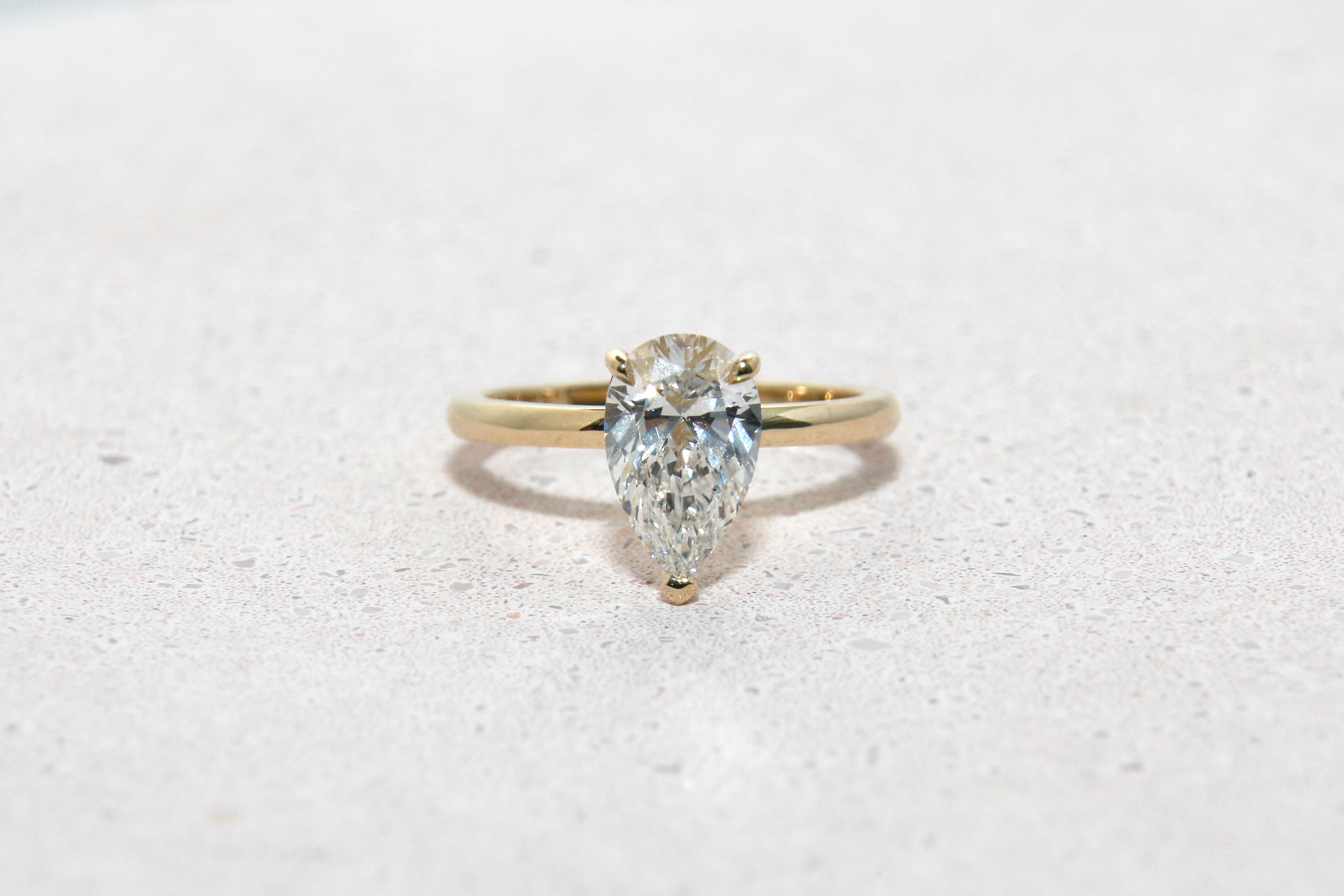 1.65 ct Pear Shape Ring