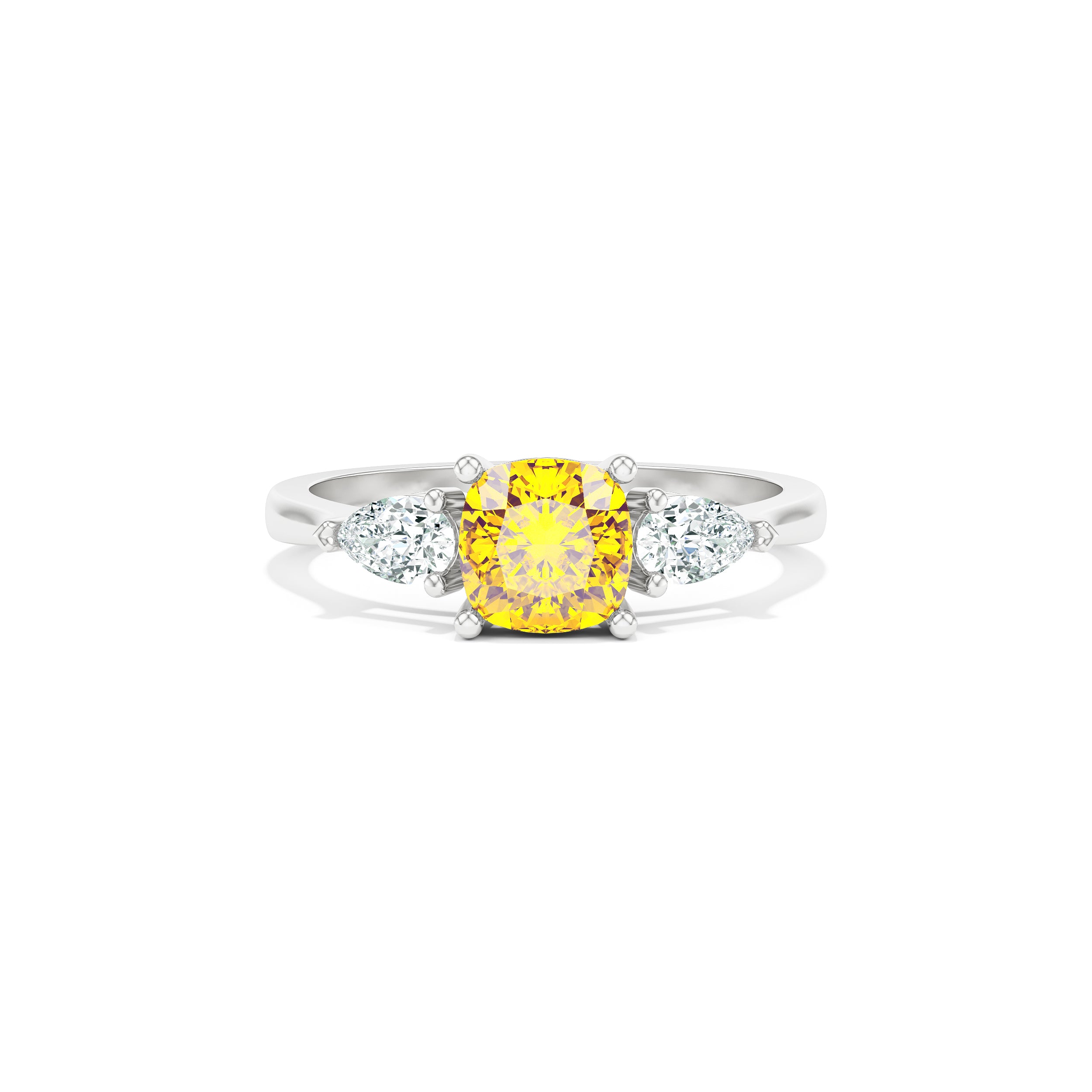 Tina 1.00 ct Yellow Diamond Promise Ring