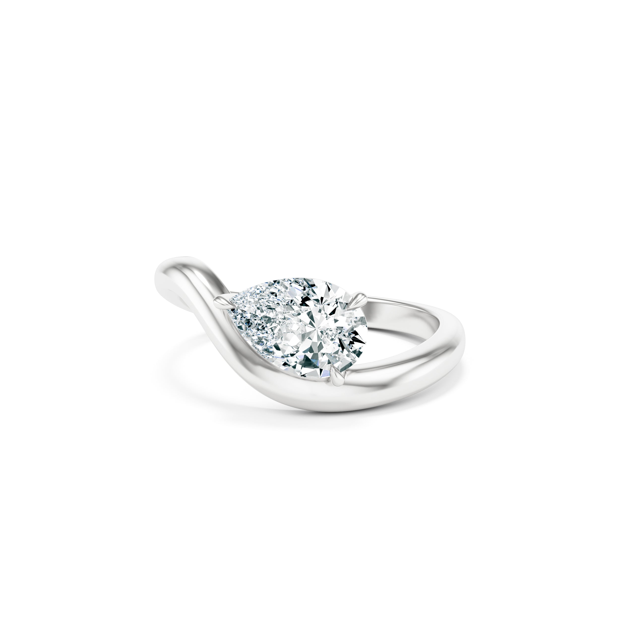 Paloma East West Wave 1.00 ct Ring