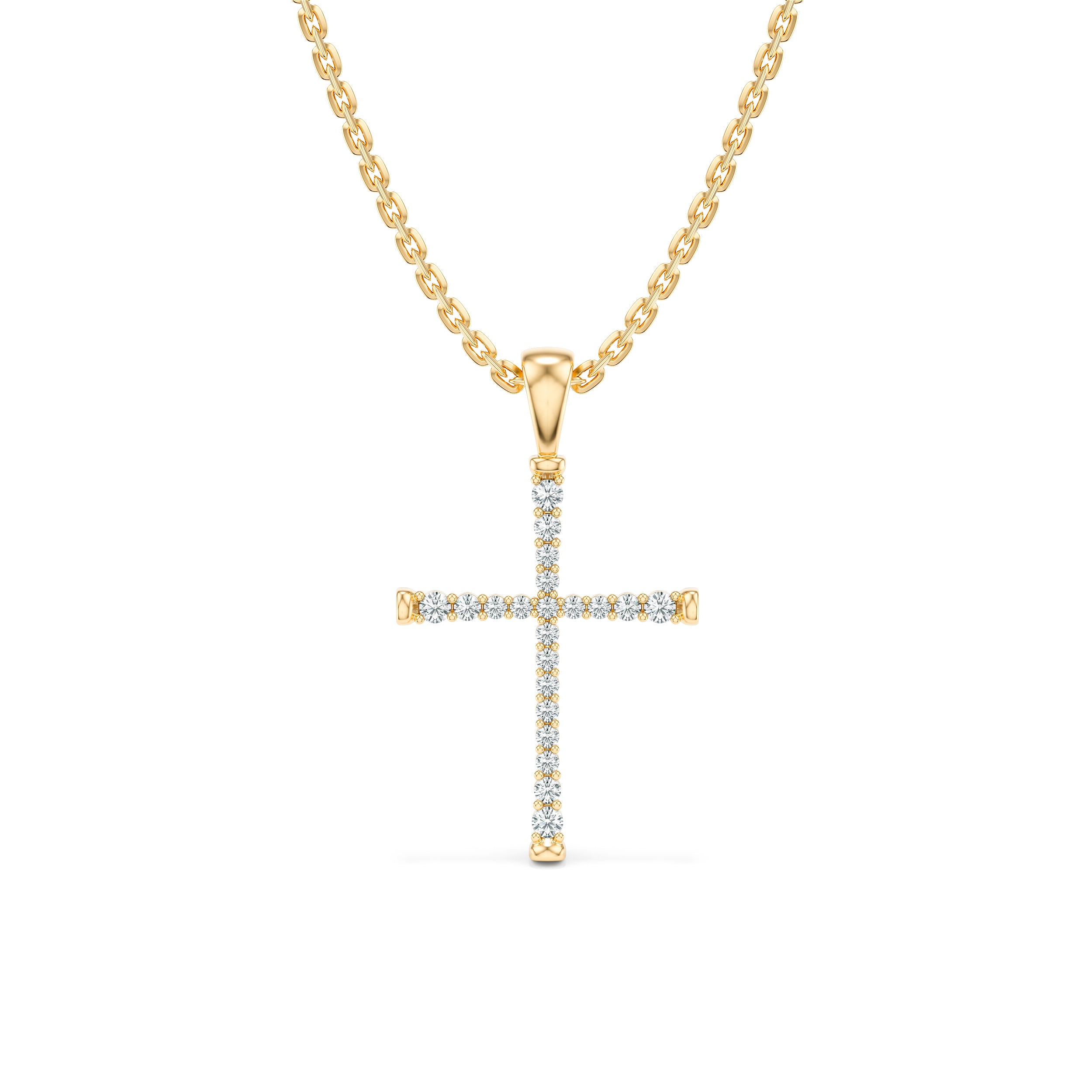 ბრილიანტის ჯვრის გულსაკიდი 