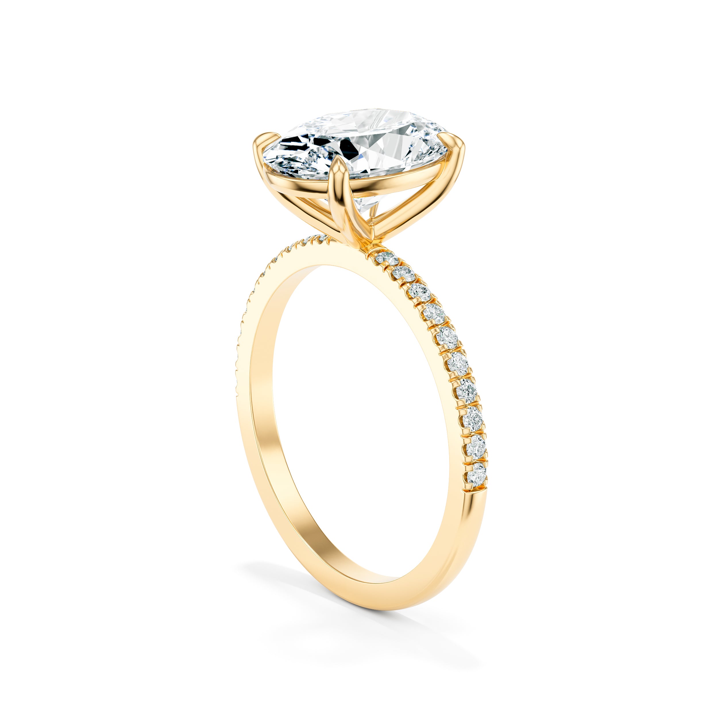 Olivia 3.00 ct Engagement Ring with Pavé