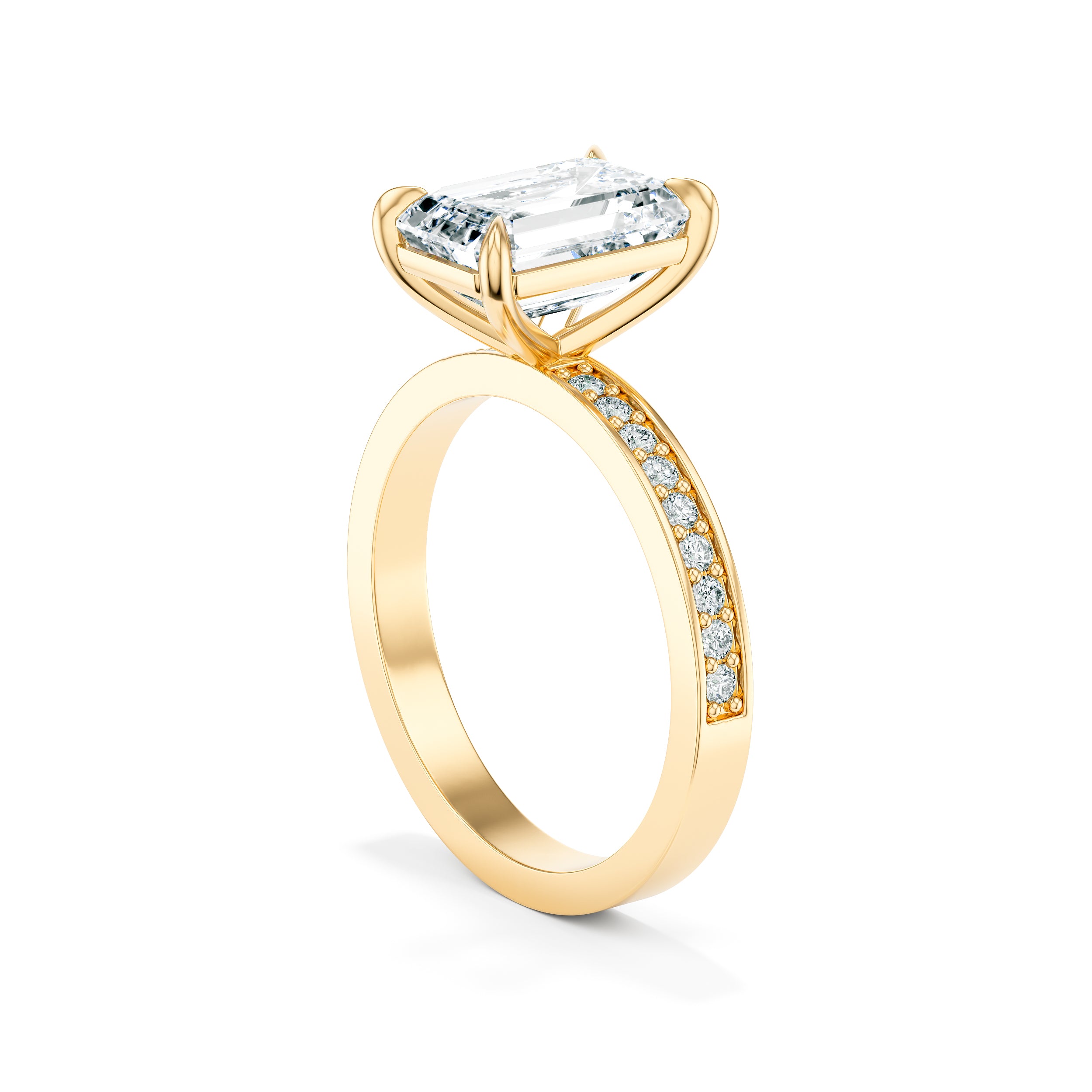 Emille 3.00 ct Engagement Ring with Pavé