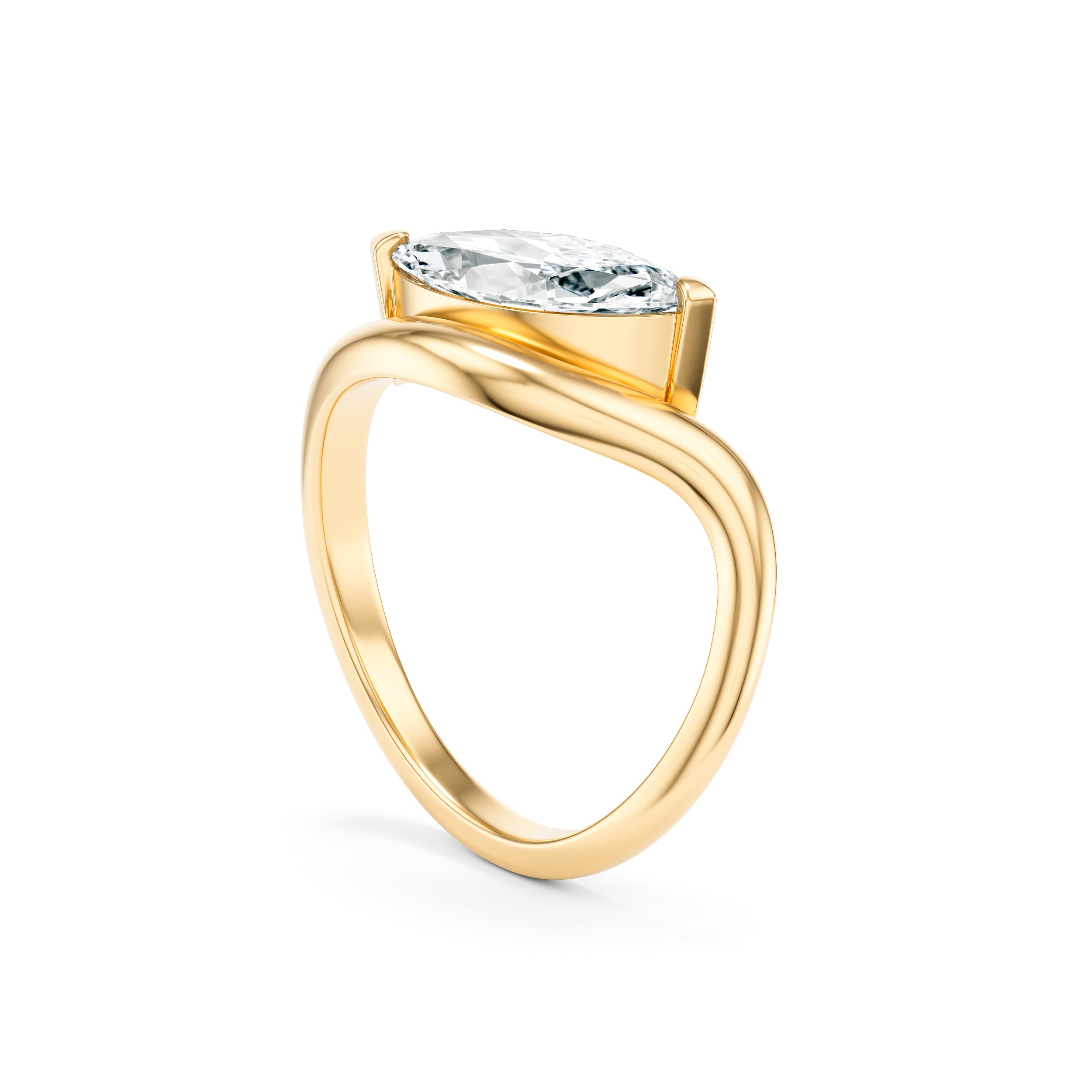 Margo East West Wave 1.50 ct Ring