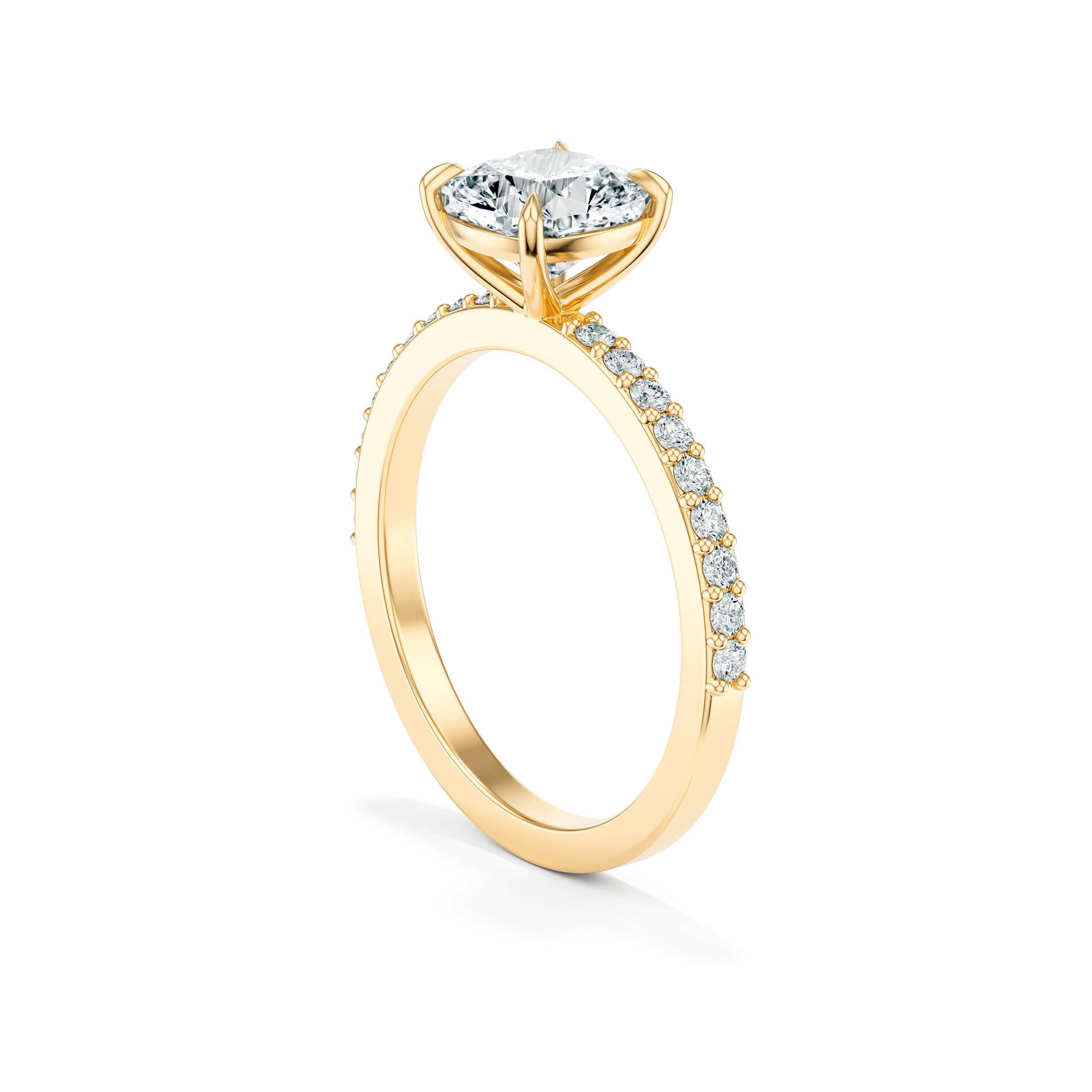 Tina 1.00 ct Engagement Ring with Pavé