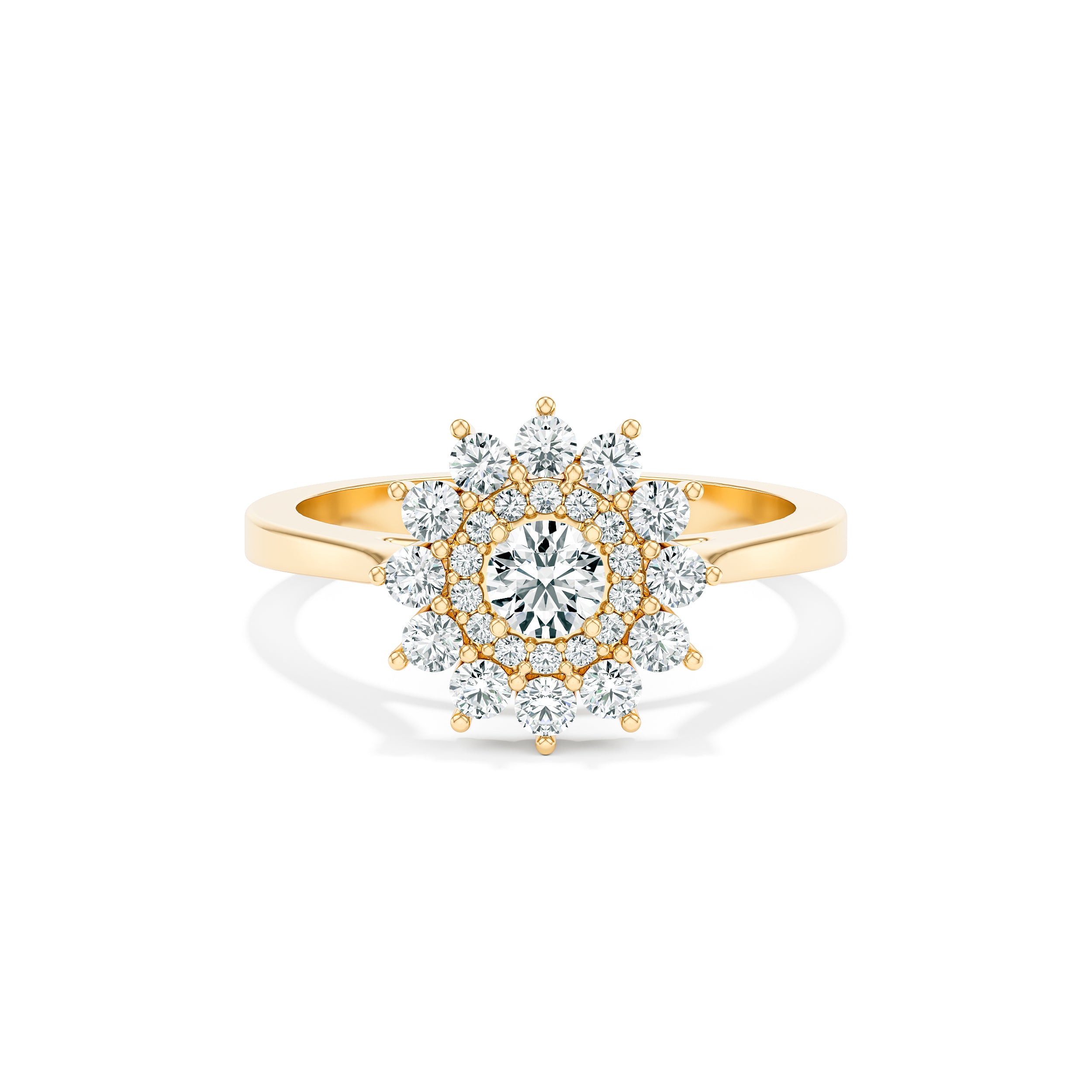 Snowflake Diamond Ring
