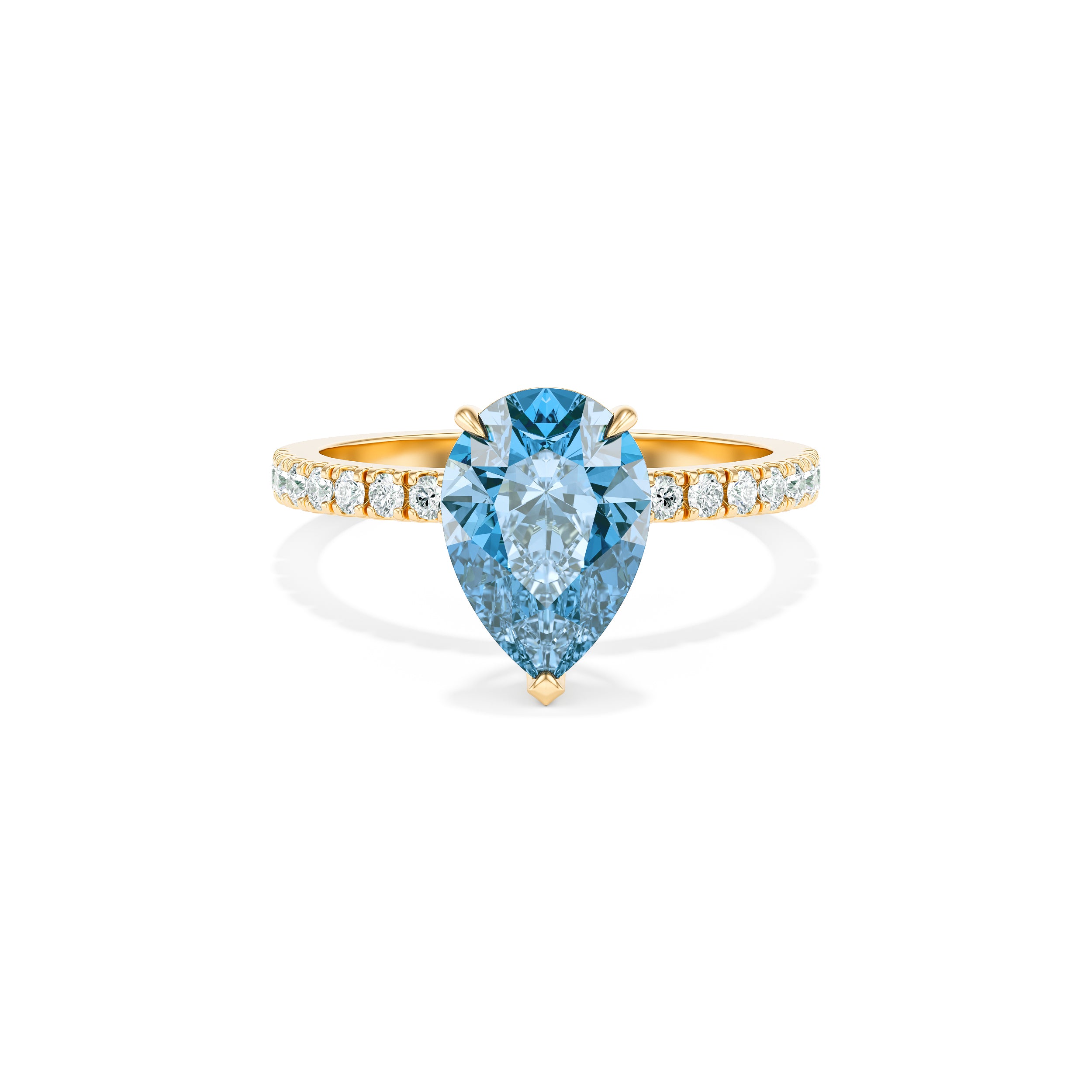 Blue Paloma Pavé 1.00 ct Engagement Ring