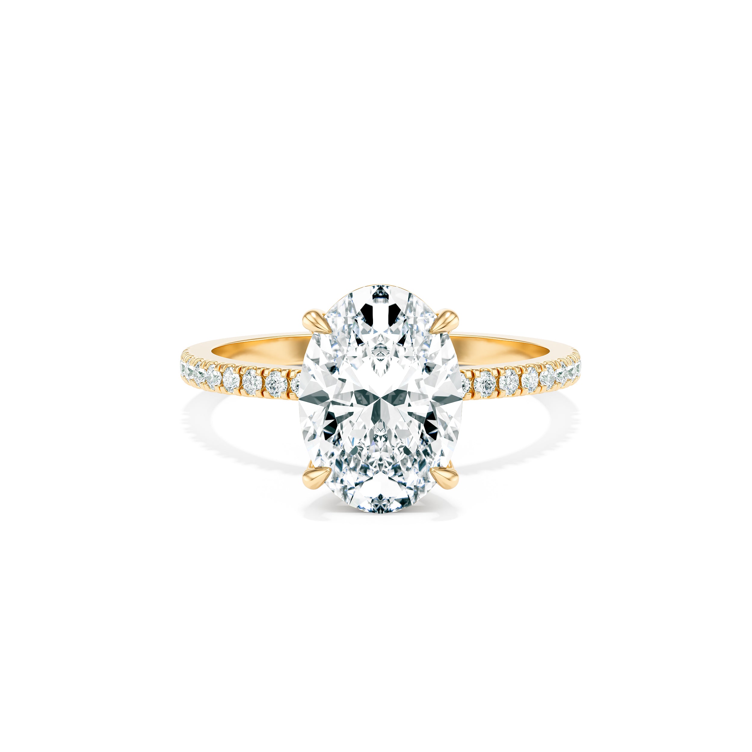 Olivia 3.00 ct Engagement Ring with Pavé