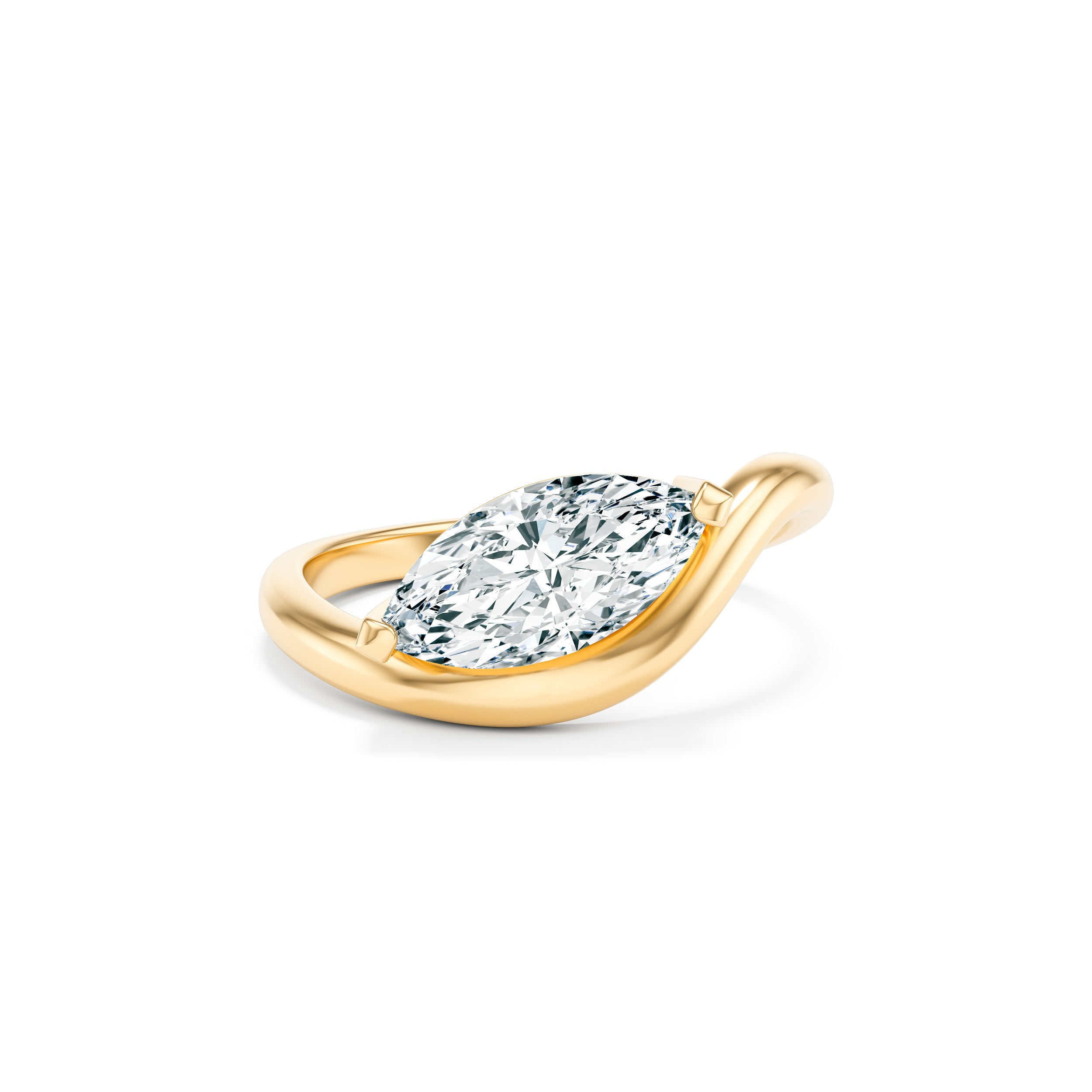 Margo East West Wave 1.50 ct Ring
