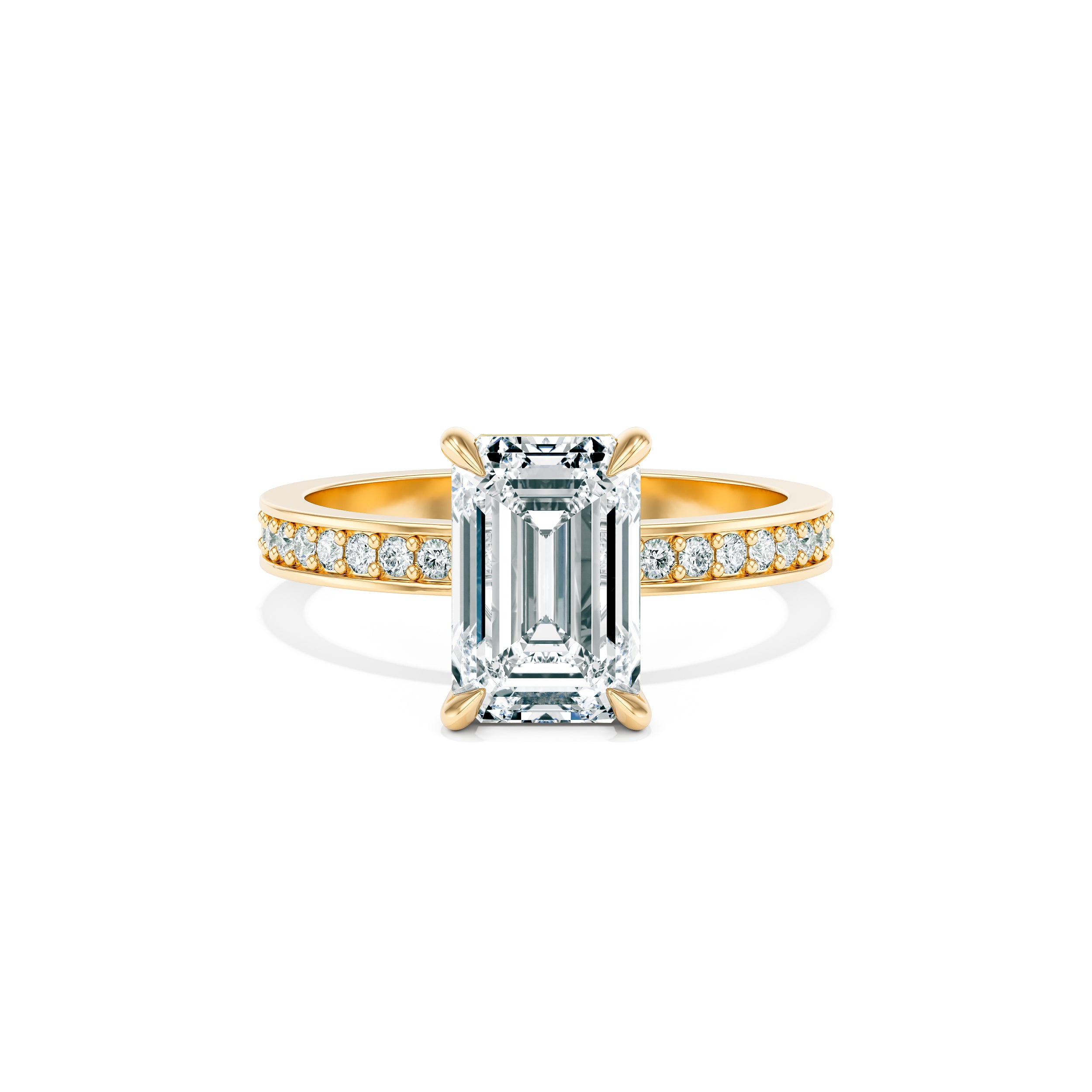 Emille 3.00 ct Engagement Ring with Pavé